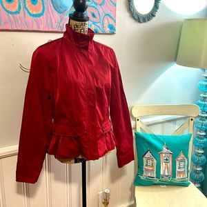 Excellent used condition Max Mara Weekend cranberry colored jacket